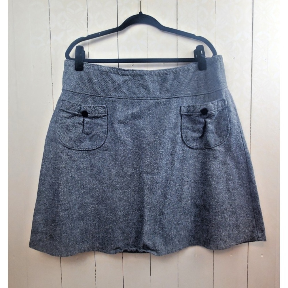 Handmade Gray A-Line Mini Skirt Pocket Minimalist Etsy Womens 38 Waist
